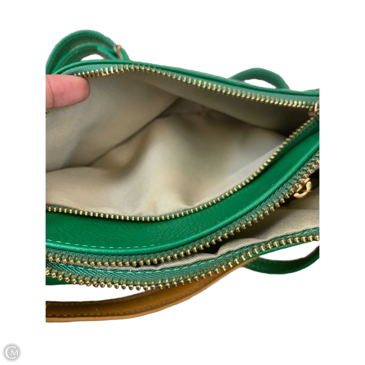 Handbag Leather By Cmf, Size: Small