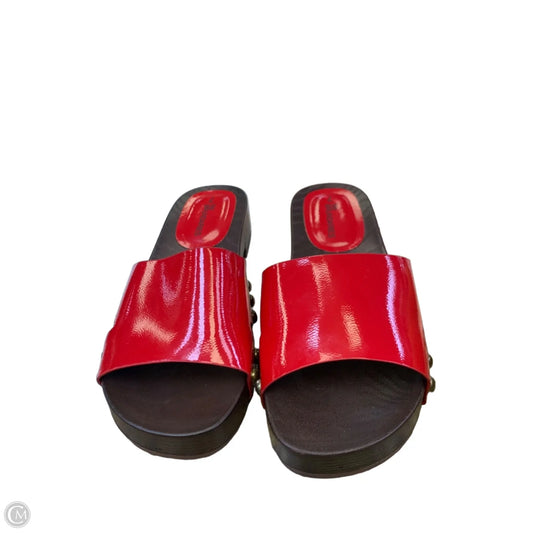 Sandals Flats By No Boundaries In Brown & Red, Size: 7