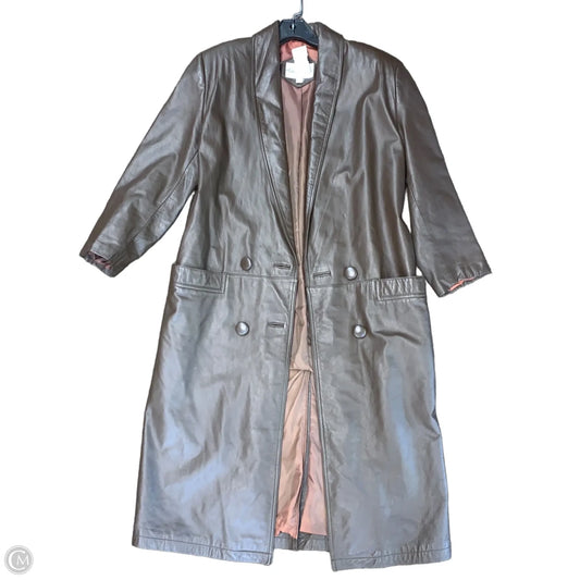 Coat Leather By David Hollis In Brown, Size: 8