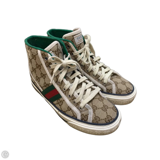 Shoes Luxury Designer By Gucci In Multi-colored, Size: 7