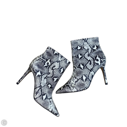 Boots Ankle Heels By New York And Co In Snakeskin Print, Size: 10