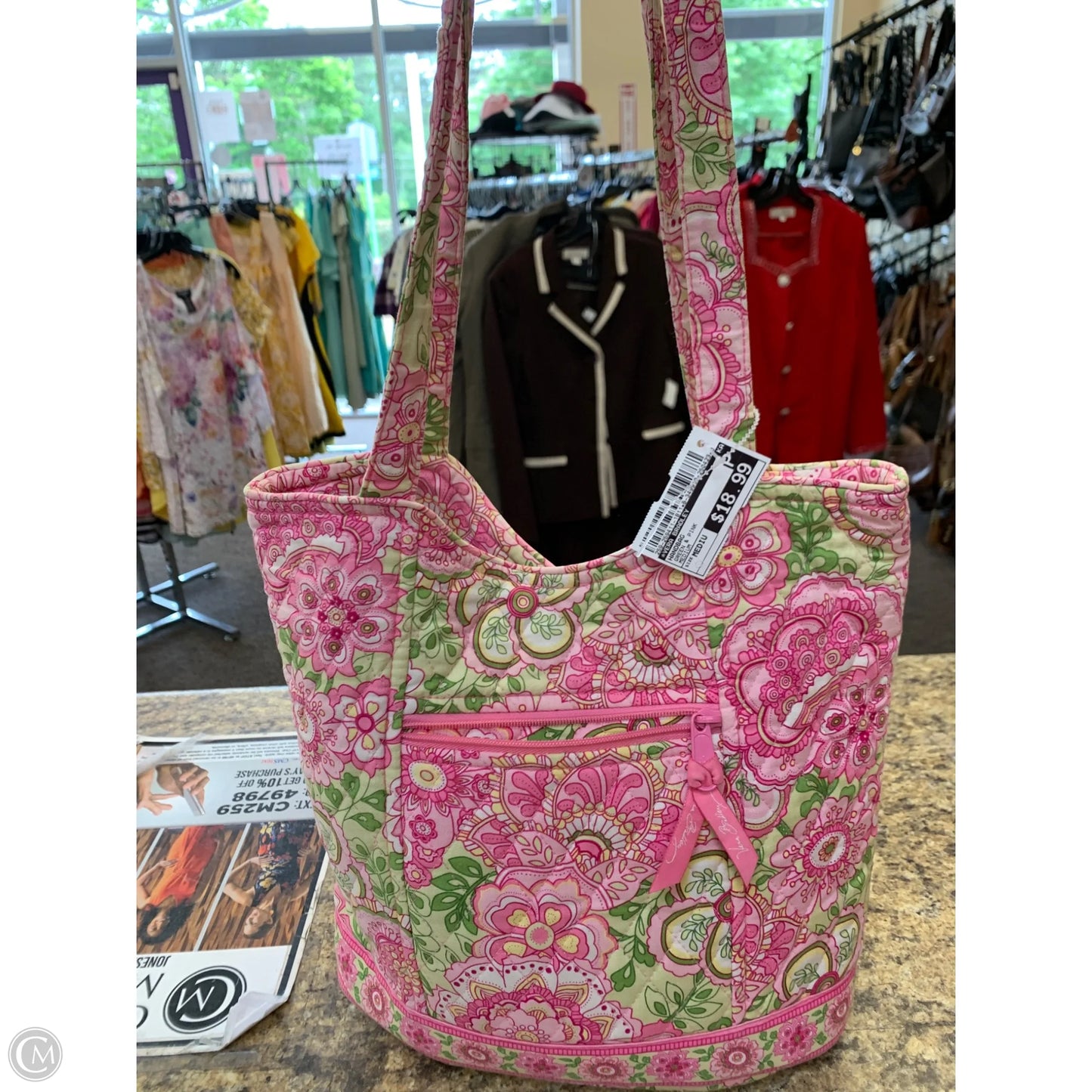 Handbag By Vera Bradley, Size: Medium