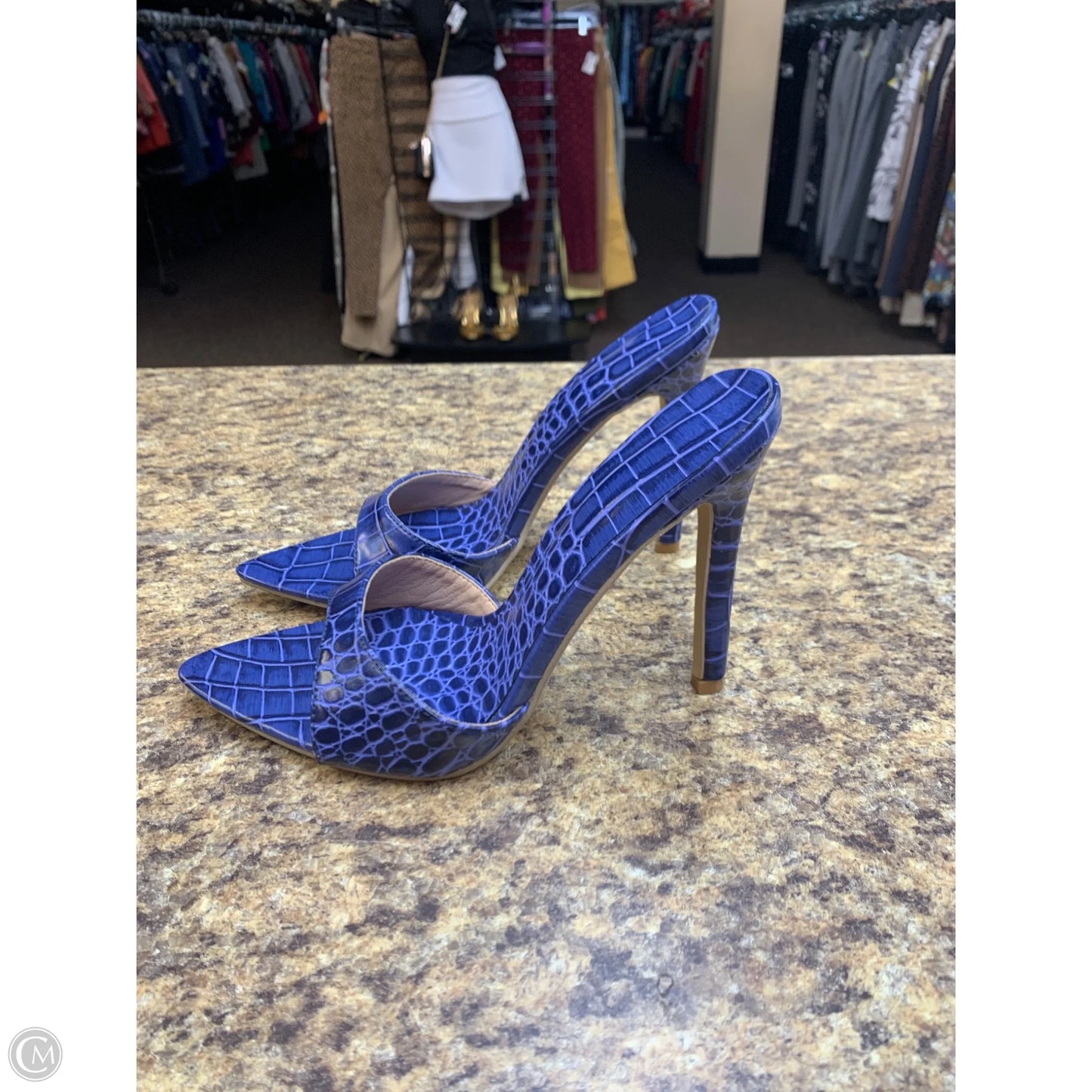 Shoes Heels Stiletto By Cmf In Blue, Size: 6.5