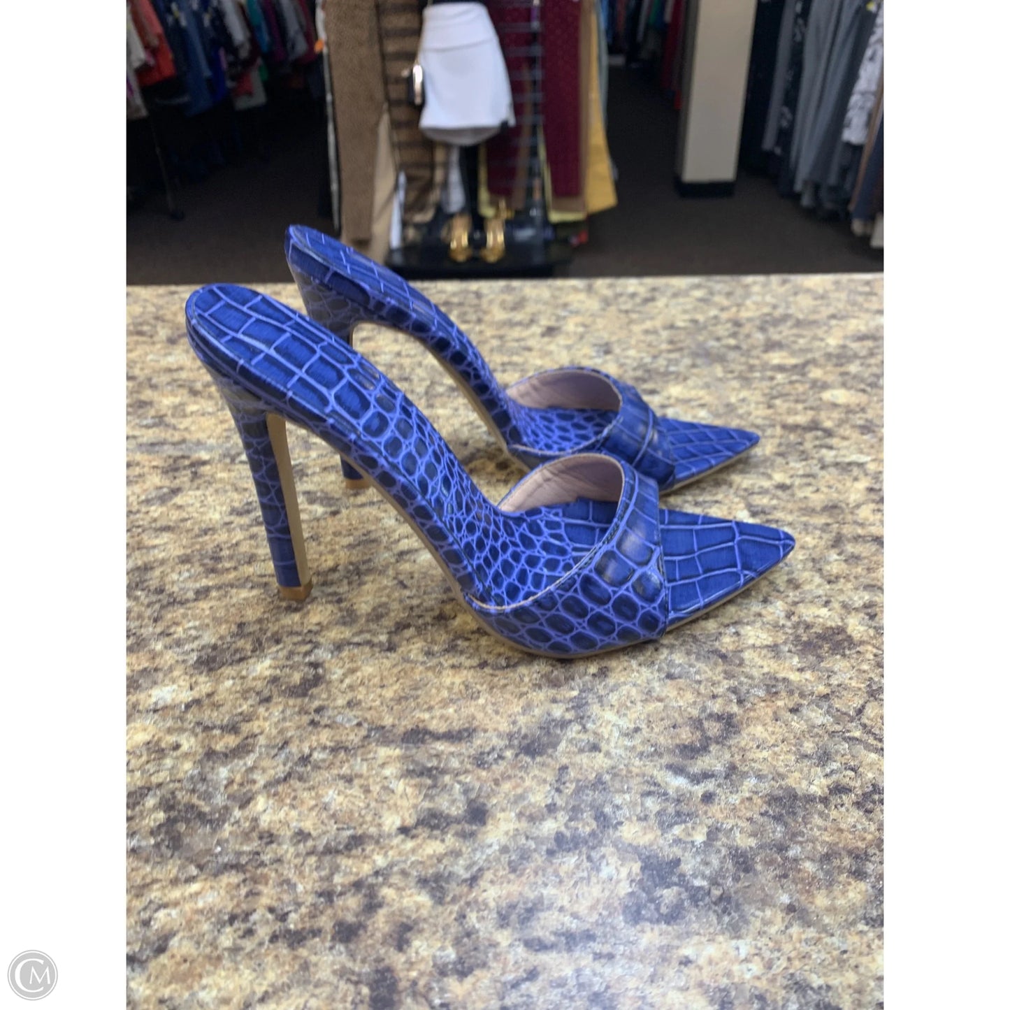 Shoes Heels Stiletto By Cmf In Blue, Size: 6.5
