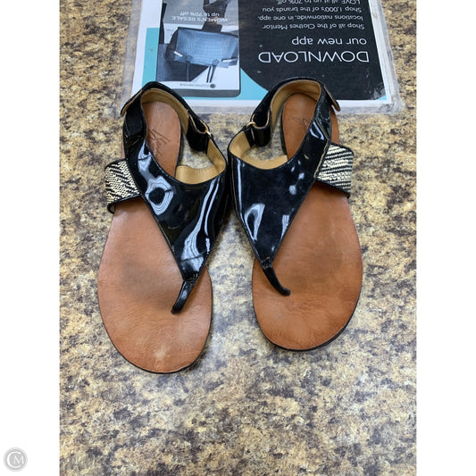 Shoes Flats By Badgley Mischka In Black & Brown, Size: 8.5