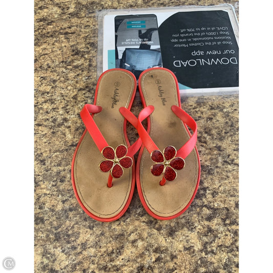Shoes Flats By Cmf In Red, Size: 9