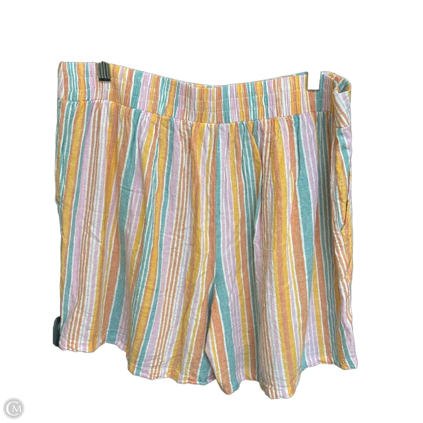 Shorts By Cato In Striped Pattern, Size: 14