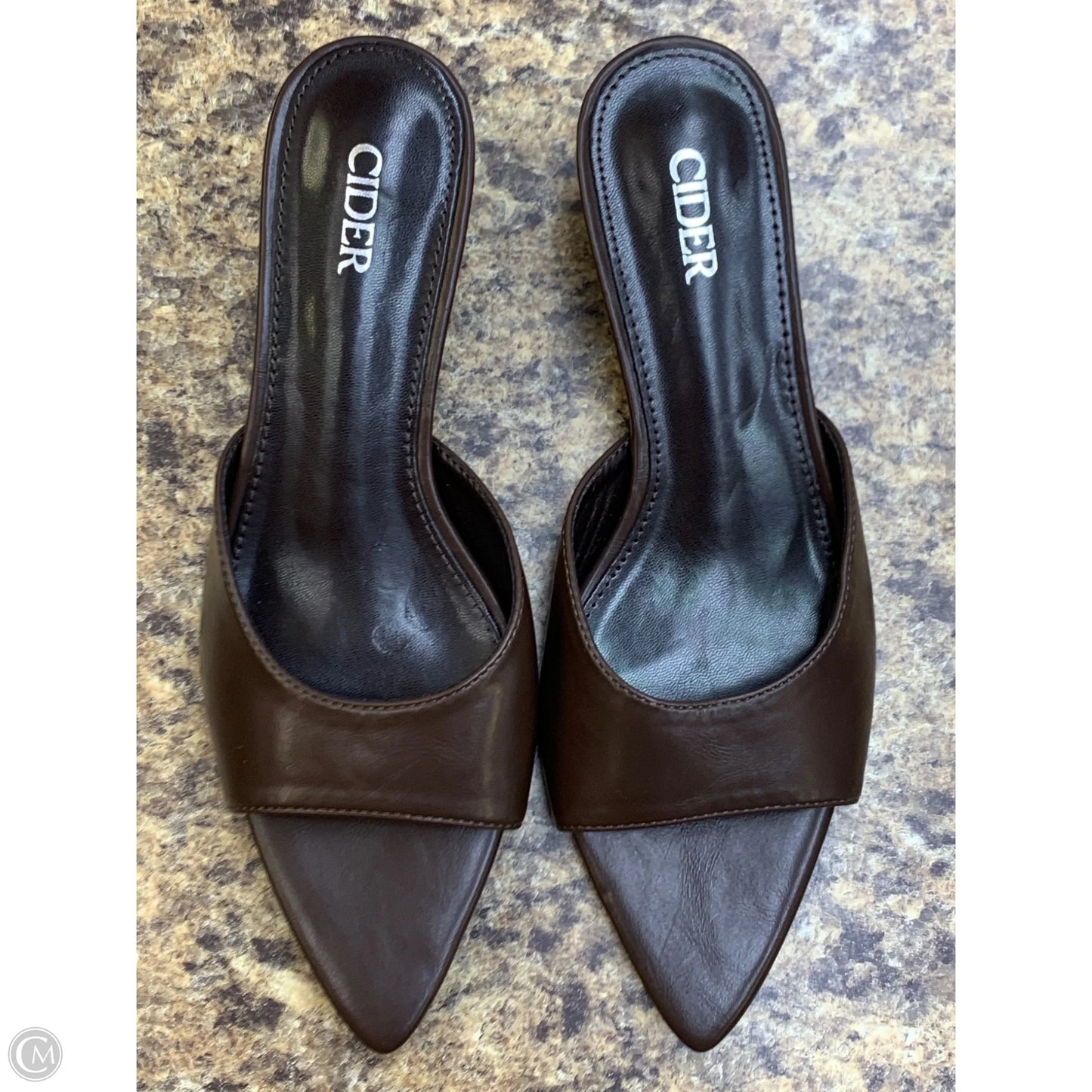 Shoes Heels Kitten By Cmf In Brown, Size: 6