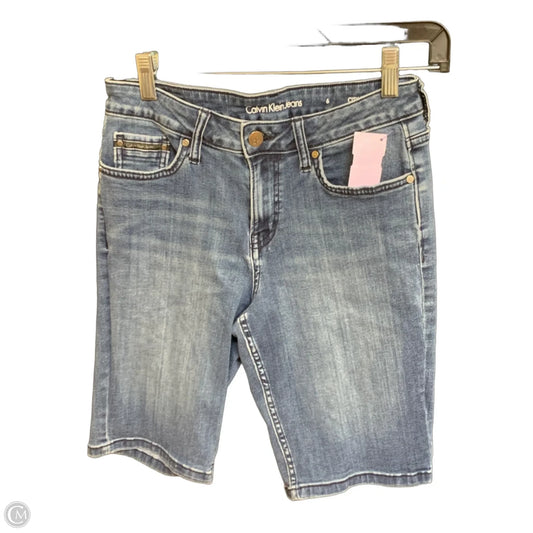 Shorts By Calvin Klein In Blue Denim, Size: 6