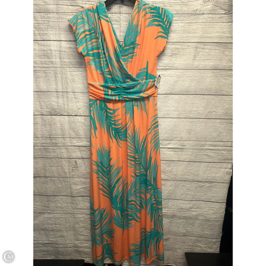 Dress Casual Maxi By Iman Hsn In Tropical Print, Size: M
