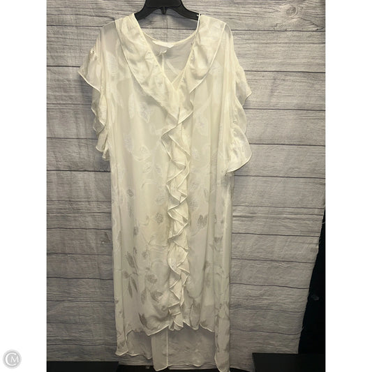 Dress Casual Maxi By H&m In Cream, Size: M
