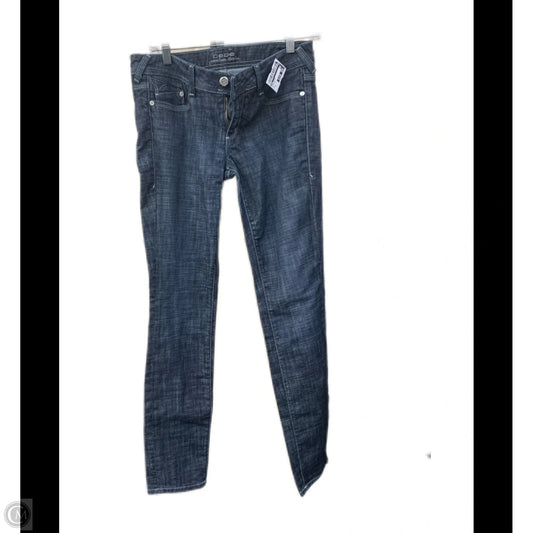 Jeans Skinny By Bebe In Blue Denim, Size: 10