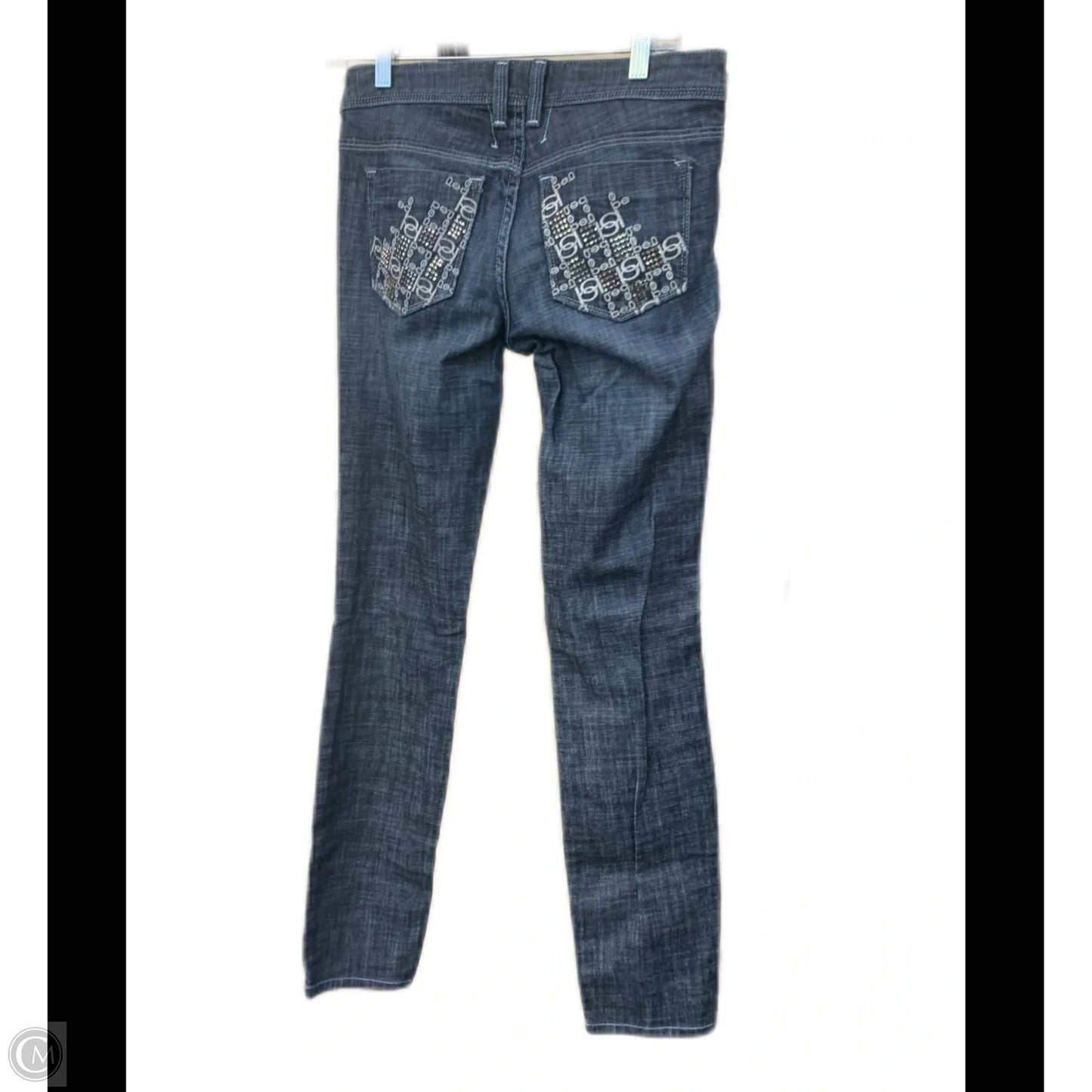 Jeans Skinny By Bebe In Blue Denim, Size: 10