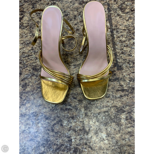 Shoes Heels Stiletto By Cmf In Gold, Size: 9