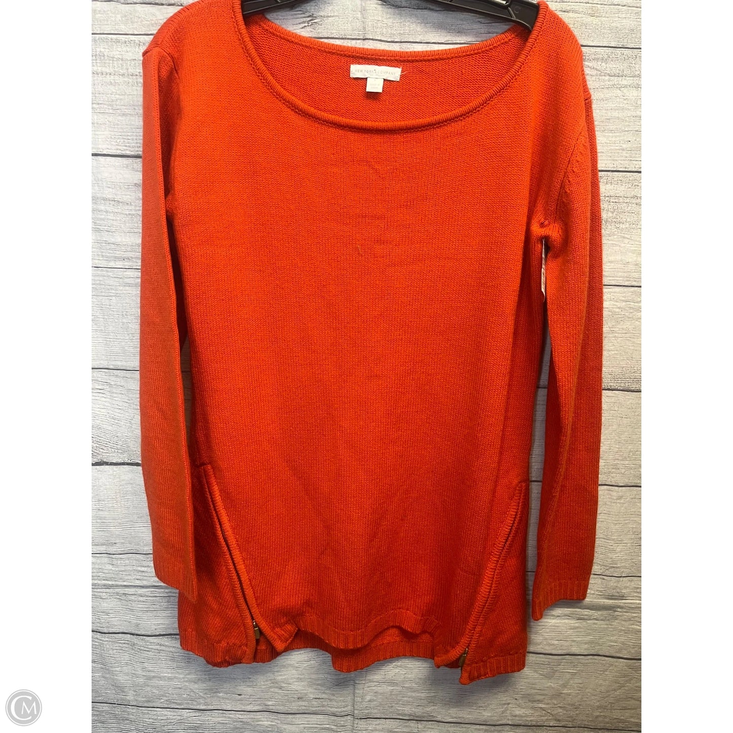 Sweater By New York And Co In Orange, Size: S