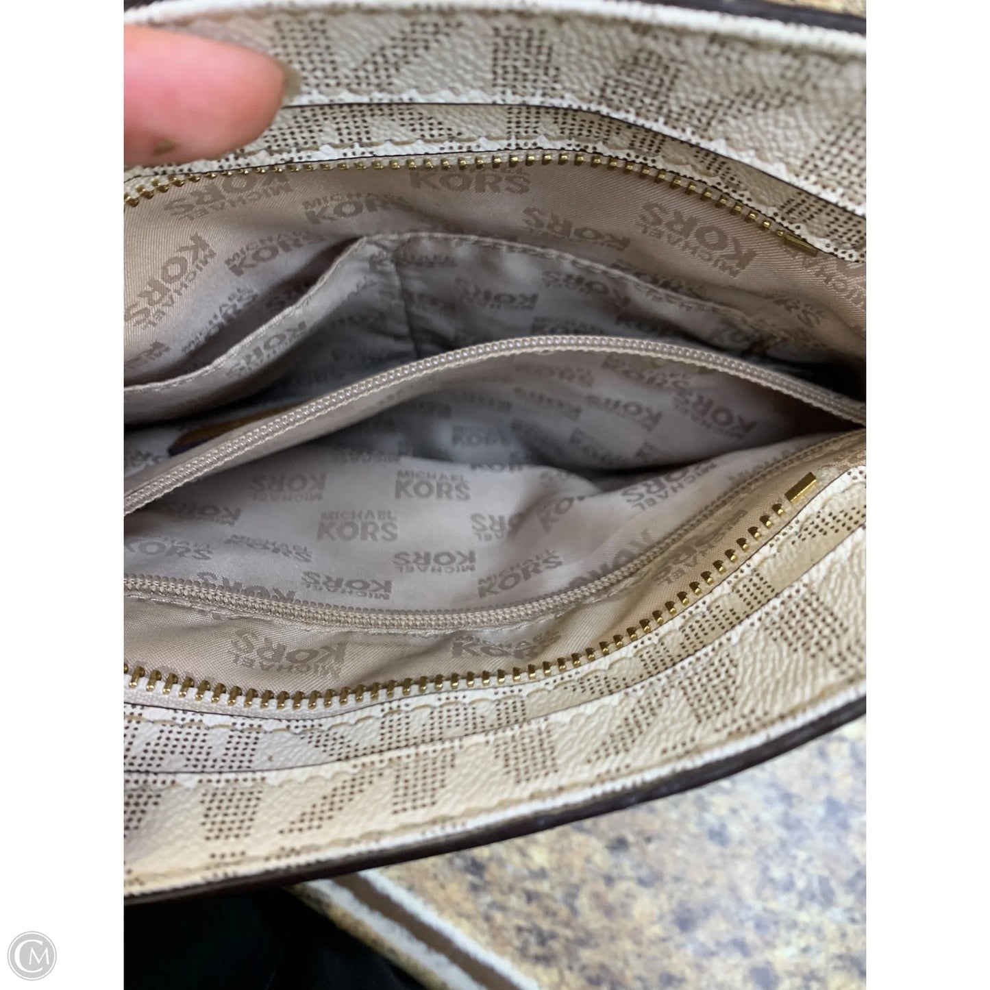 Crossbody Designer By Michael Kors, Size: Medium