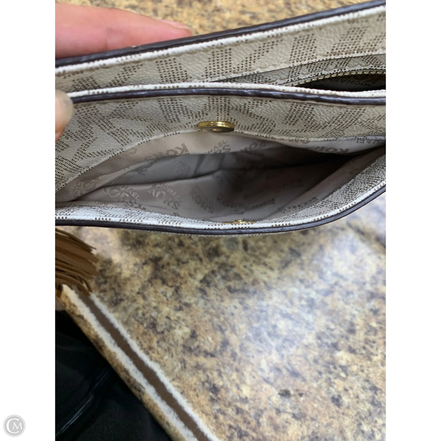 Crossbody Designer By Michael Kors, Size: Medium