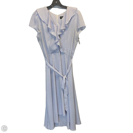 Dress Casual Maxi By Clothes Mentor In Blue & White, Size: 16