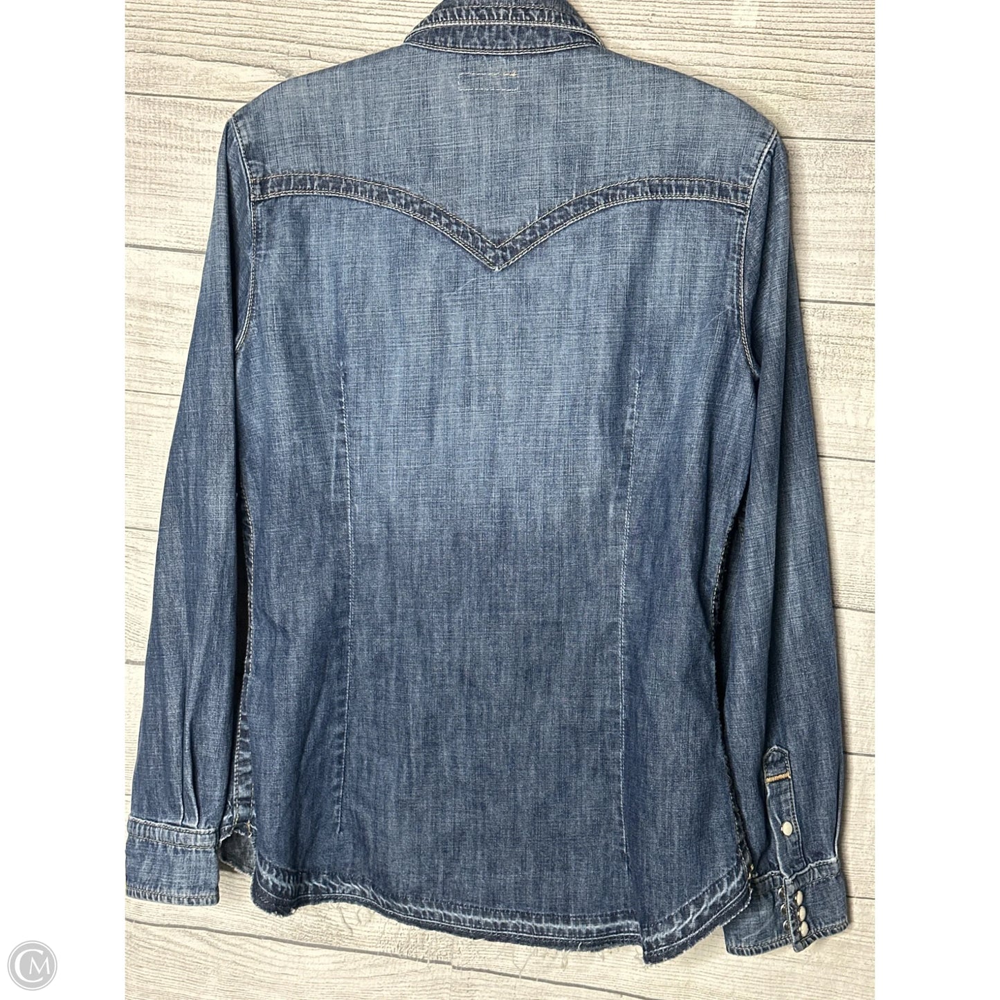 Jacket Denim By Cmf In Blue, Size: L