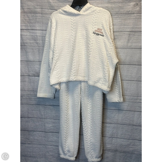 Pants Set 2pc By Joyspun In White, Size: L