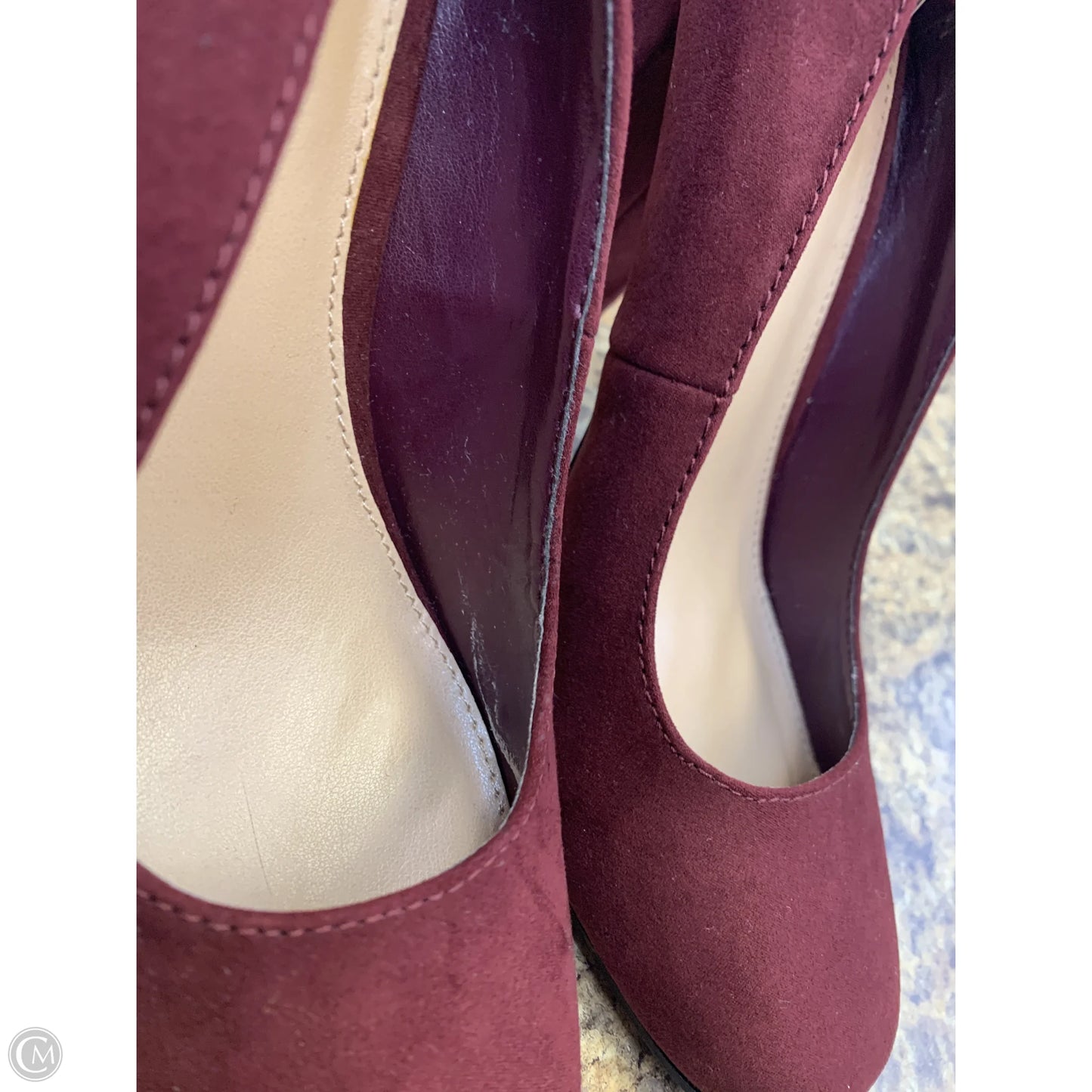 Shoes Heels Block By Lc Lauren Conrad In Maroon, Size: 8