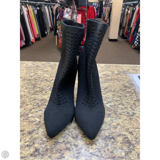 Boots Ankle Heels By Wild Diva In Black, Size: 10