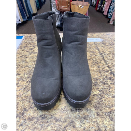 Boots Ankle Heels By Nautica In Grey, Size: 8.5
