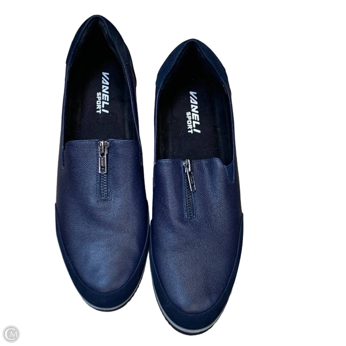 Shoes Athletic By Vaneli In Blue, Size: 10