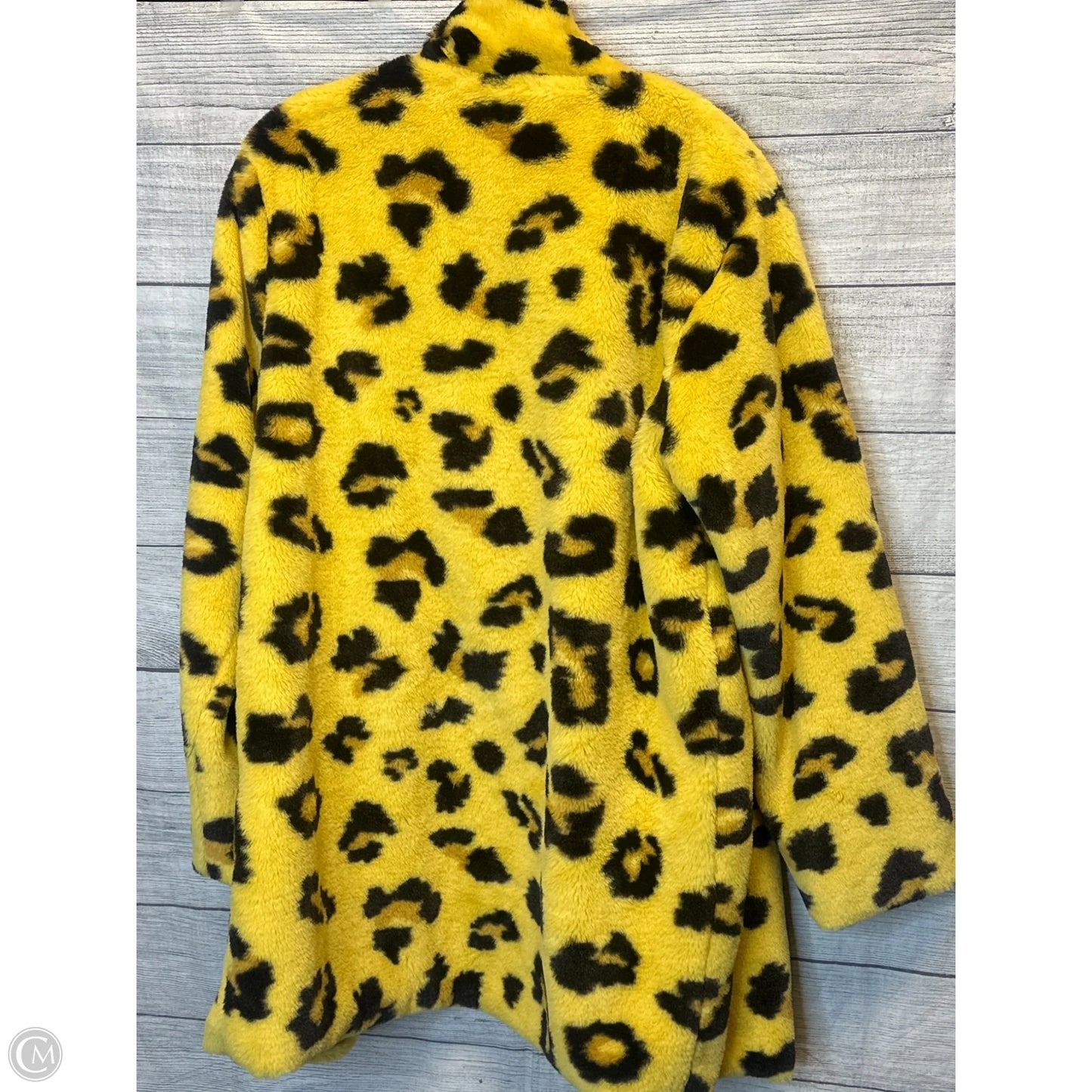 Coat Faux Fur & Sherpa By Cmf In Animal Print, Size: Osfm