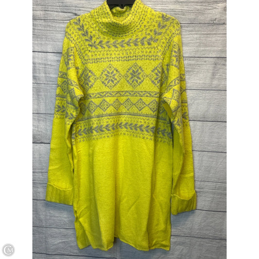 Sweater By Style And Co Collection Women In Grey & Yellow, Size: Xl