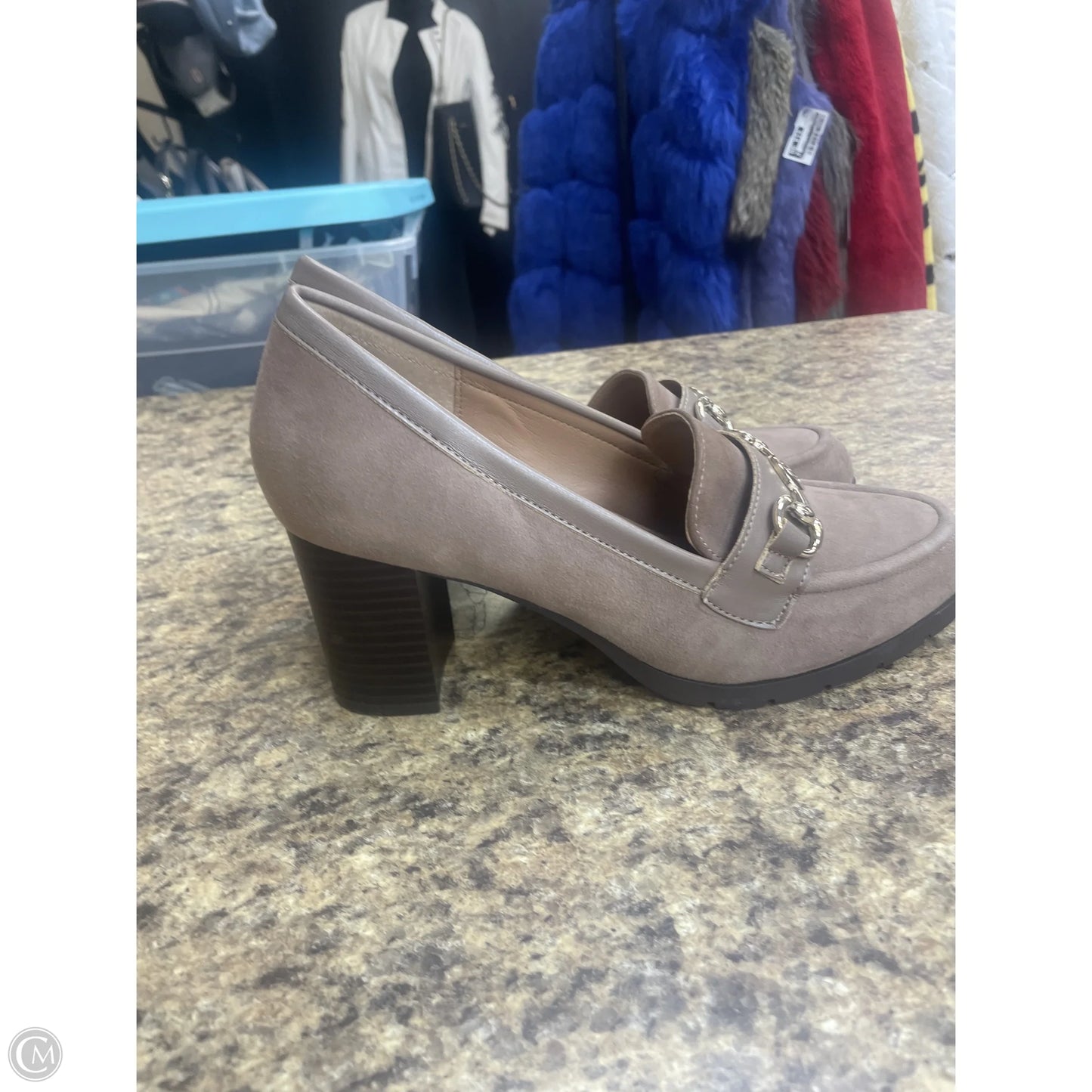 Shoes Heels Block By Giani Bernini In Taupe, Size: 9