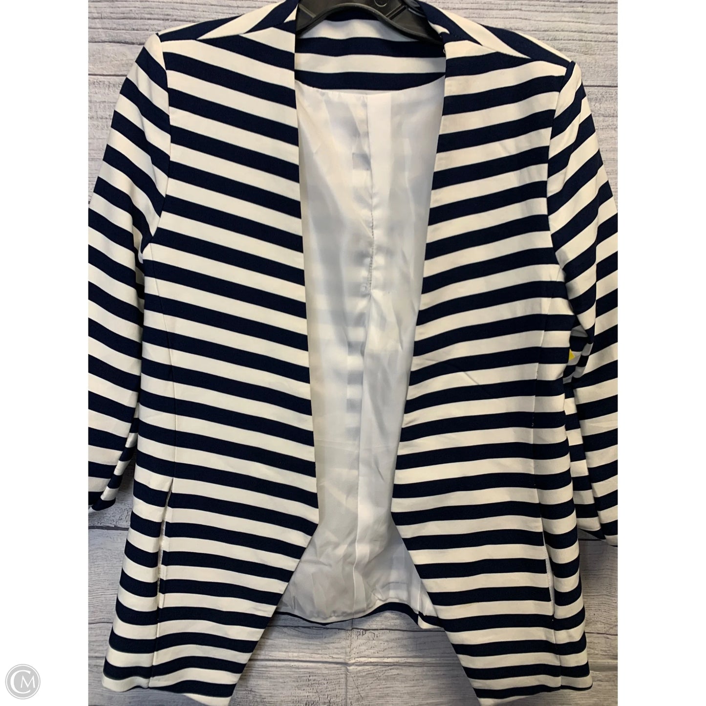 Blazer By Cmf In Striped Pattern, Size: M