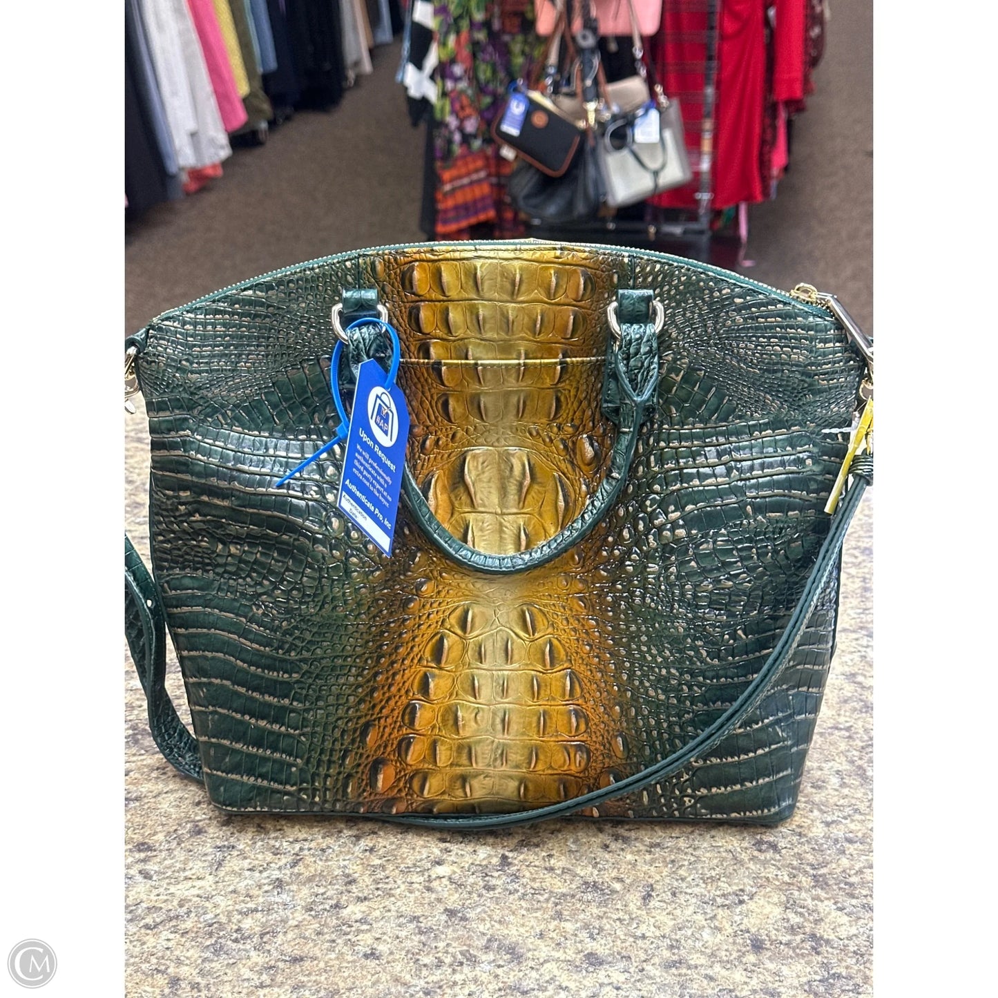 Handbag Designer By Brahmin, Size: Large