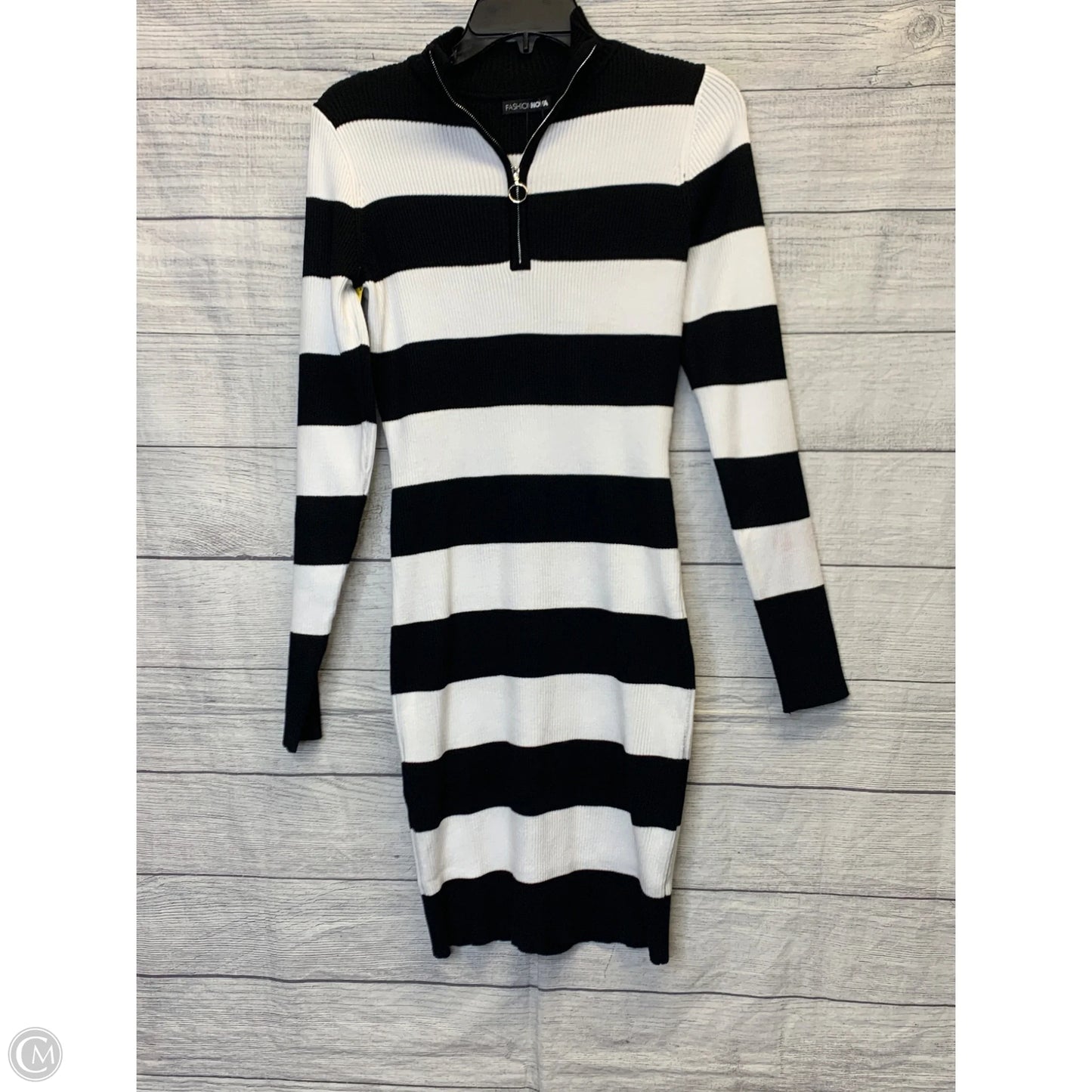 Dress Casual Midi By Fashion Nova In Striped Pattern, Size: L