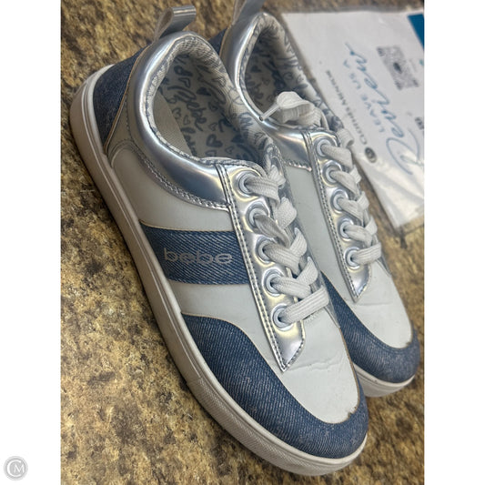 Shoes Sneakers By Bebe In Blue & White, Size: 8