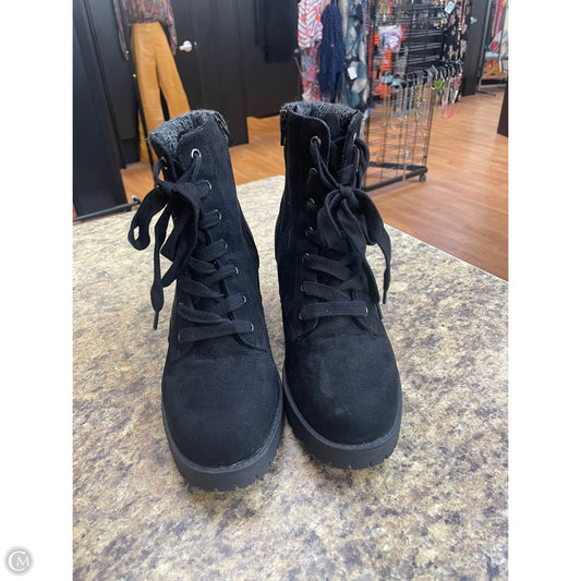 Boots Ankle Heels By Universal Thread In Black, Size: 8