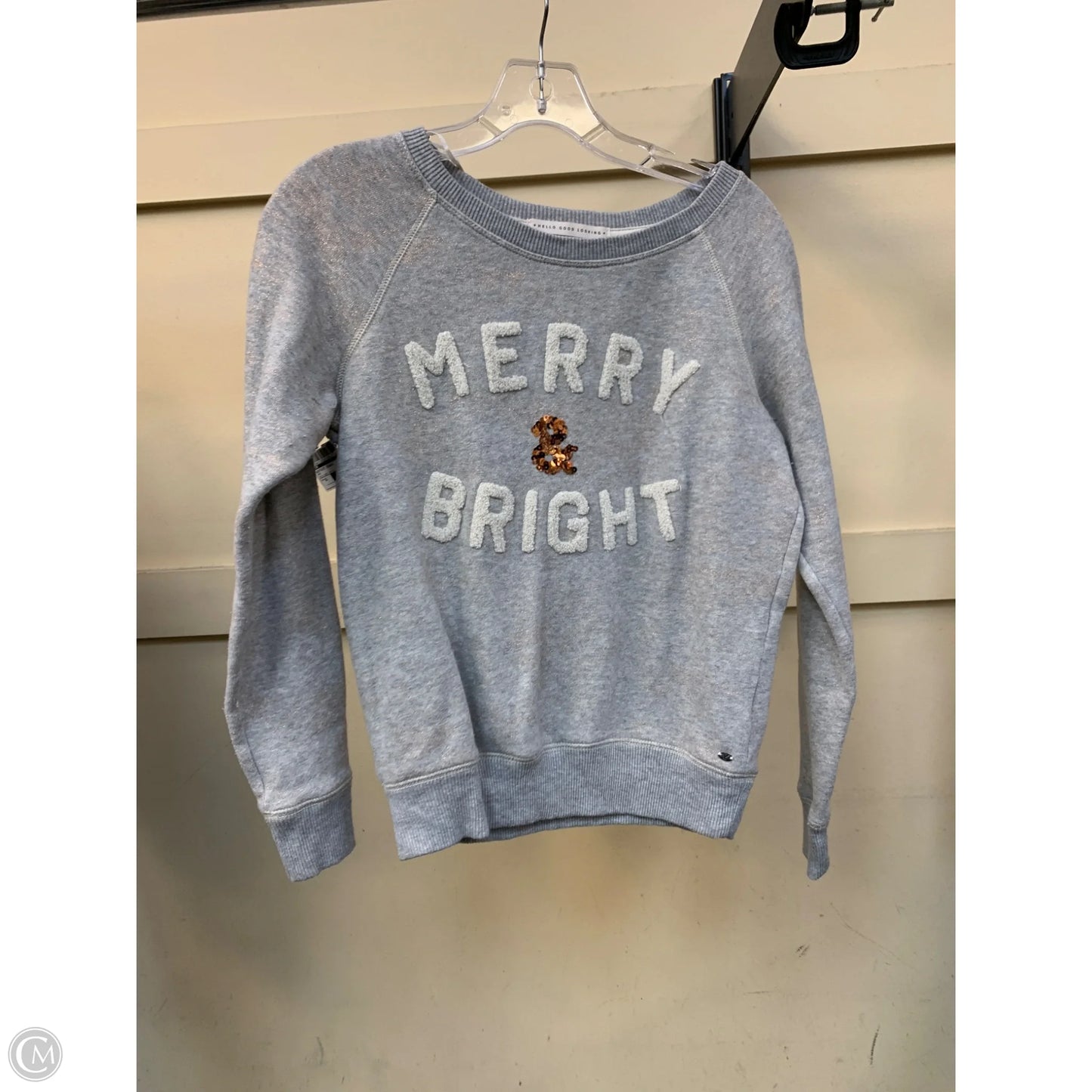 Sweatshirt Crewneck By Cmf In Grey, Size: Xs