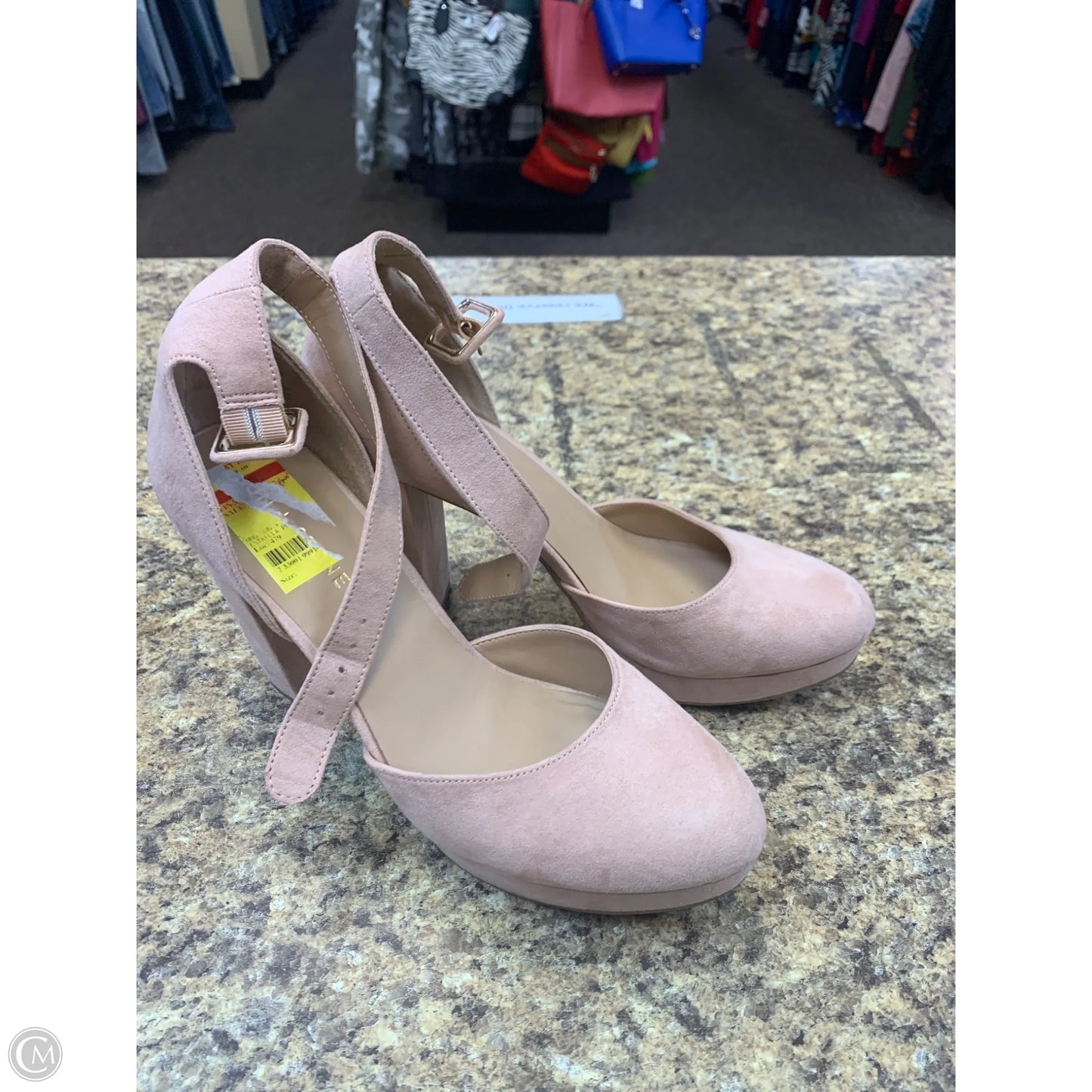 Shoes Heels Block By Cmf In Pink, Size: 9.5