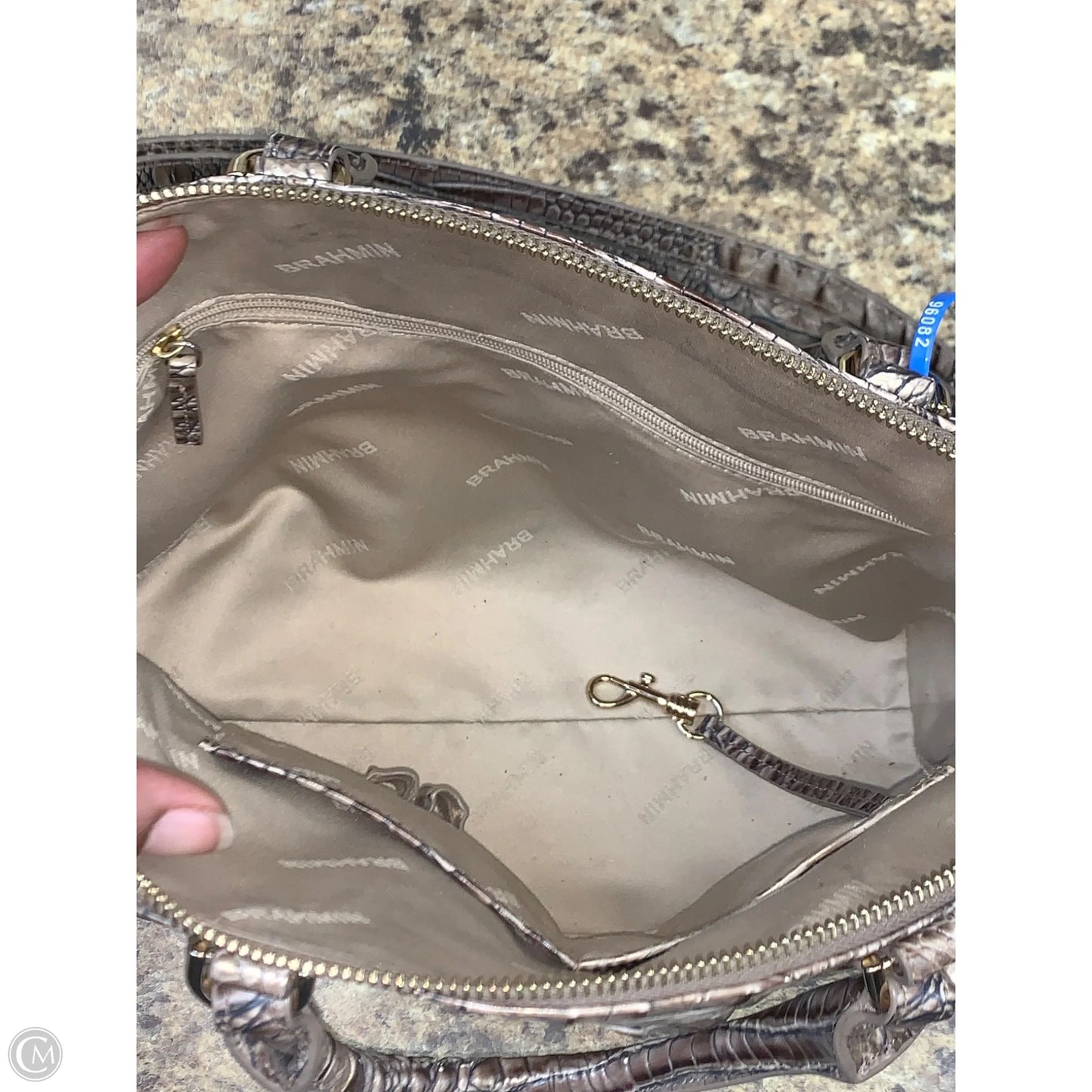 Handbag Designer By Brahmin, Size: Medium