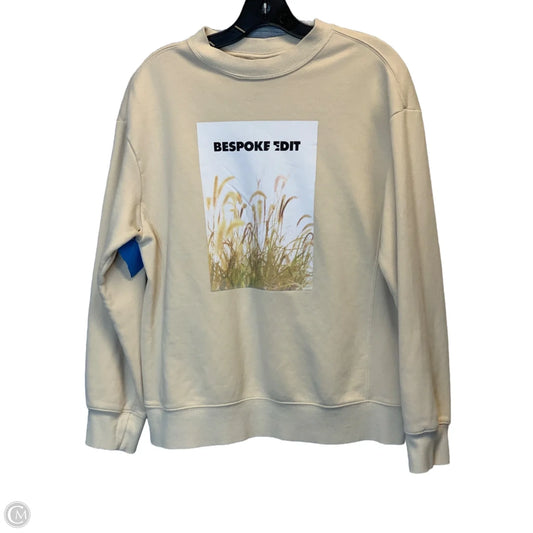Sweatshirt Crewneck By H&m In Beige, Size: S