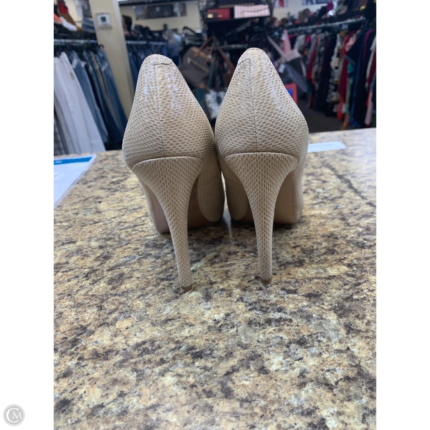 Shoes Heels Stiletto By Bcbgeneration In Beige, Size: 7.5