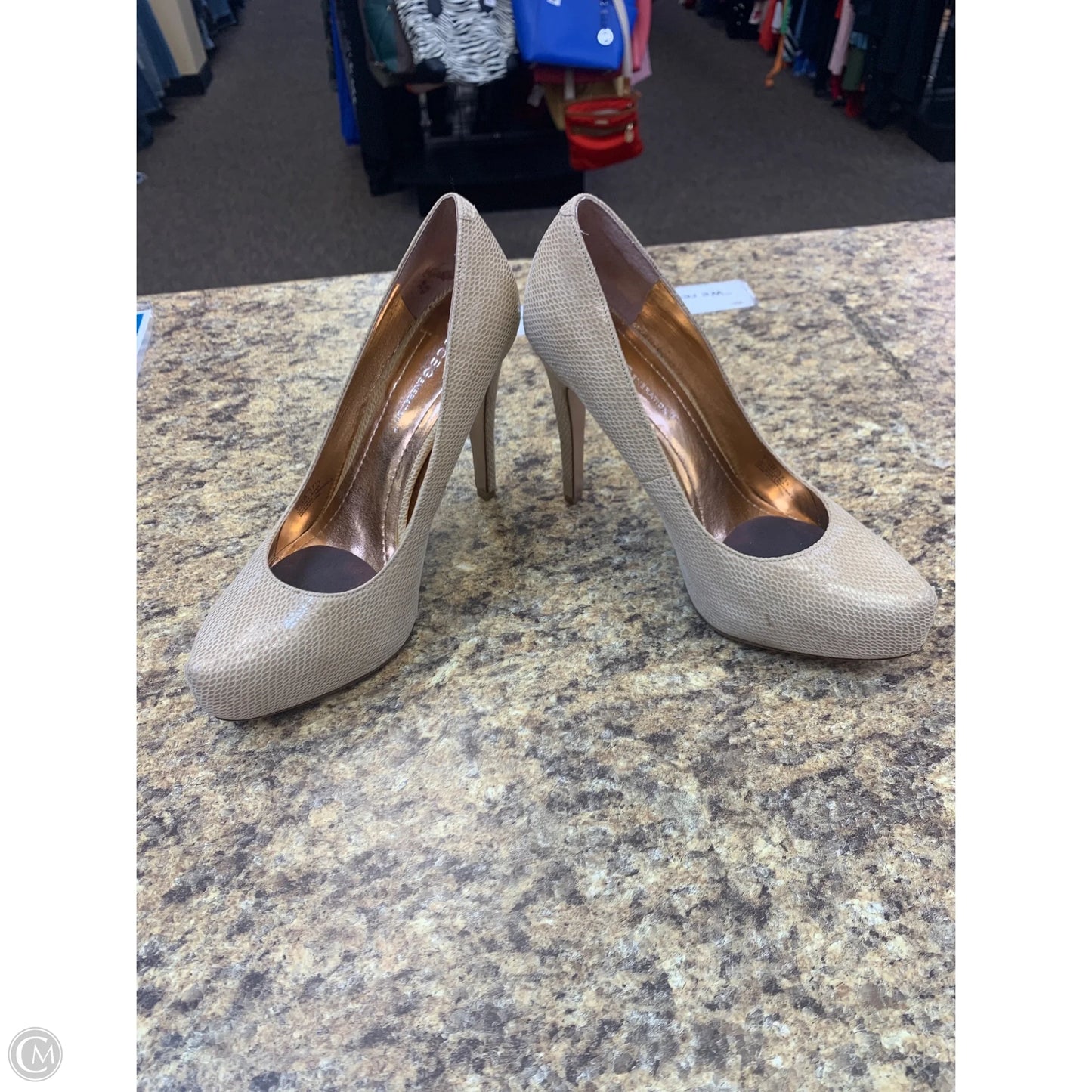 Shoes Heels Stiletto By Bcbgeneration In Beige, Size: 7.5