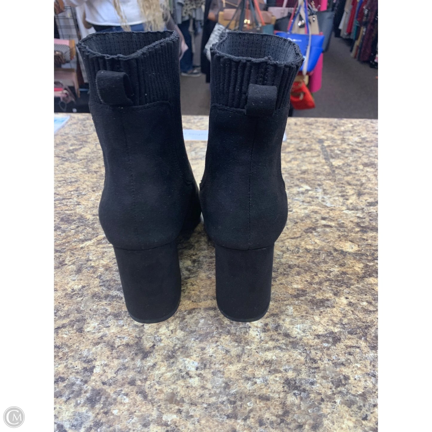 Boots Ankle Heels By Cmf In Black, Size: 9