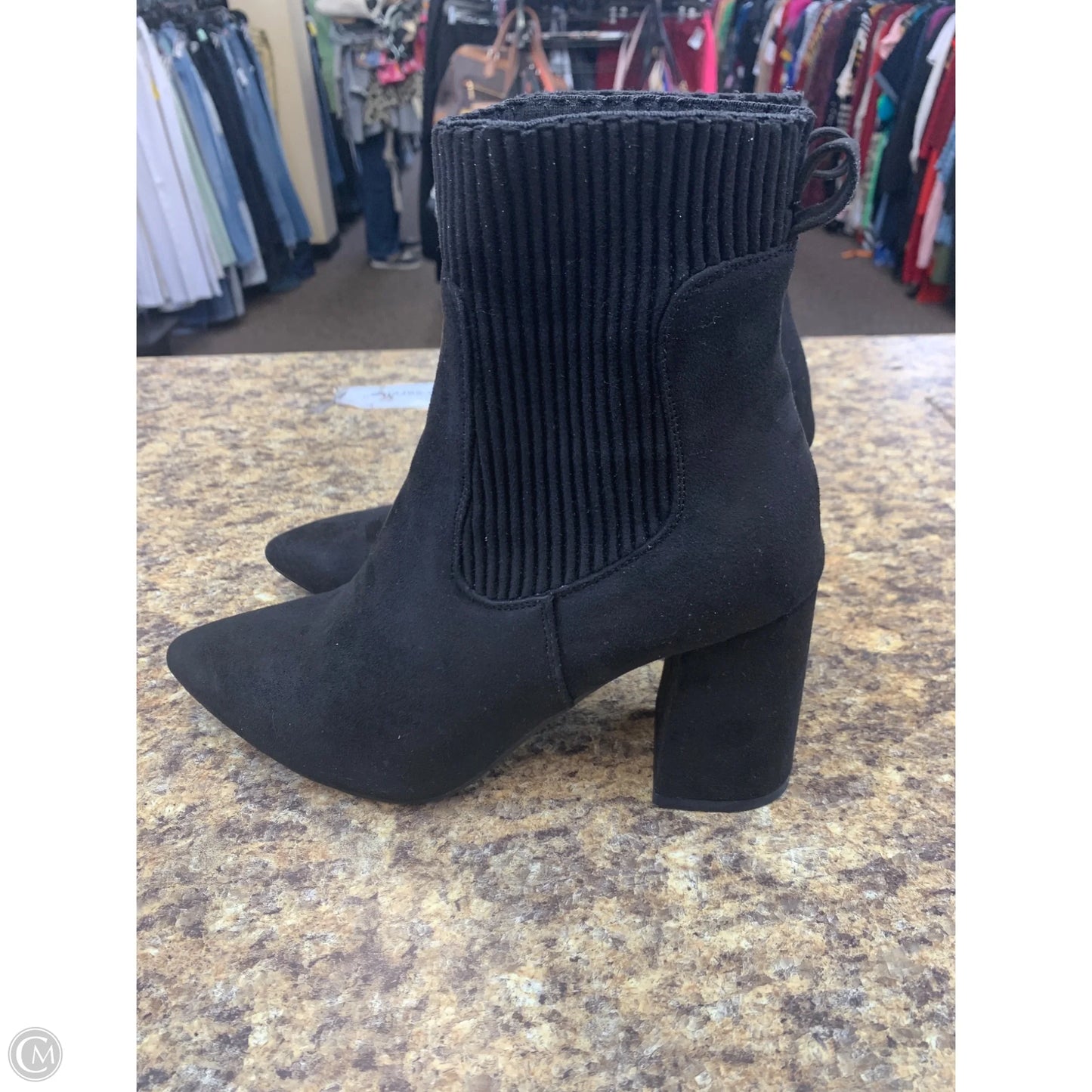 Boots Ankle Heels By Cmf In Black, Size: 9