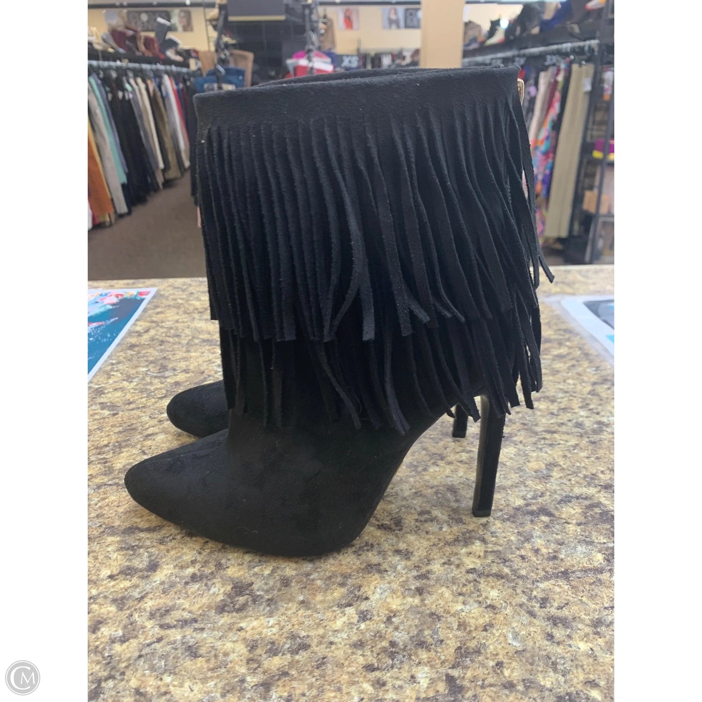 Boots Ankle Heels By Cmf In Black, Size: 8