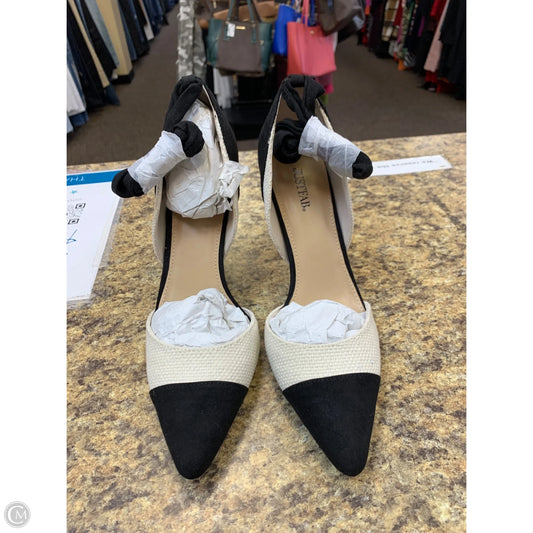 Shoes Heels Stiletto By Justfab In Black & Cream, Size: 11