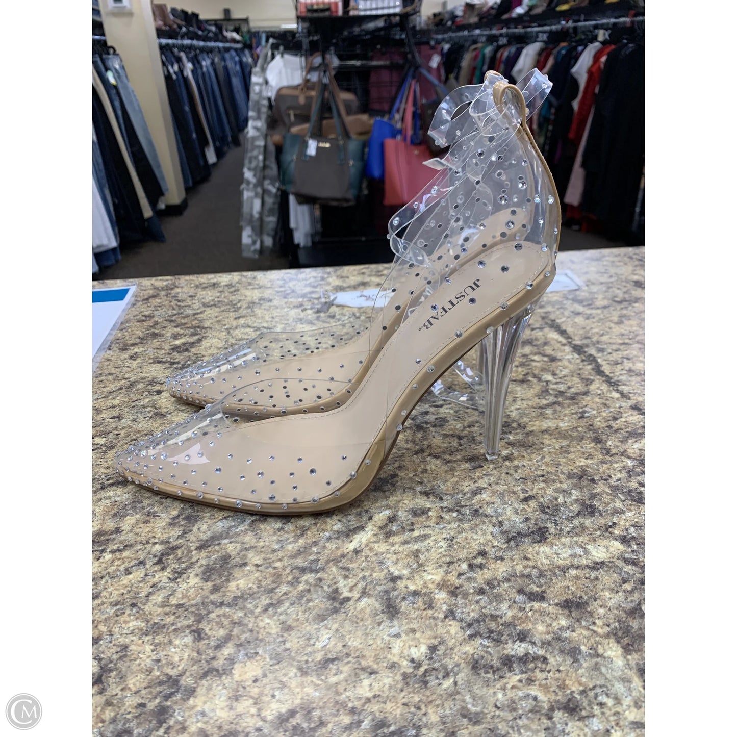 Shoes Heels Stiletto By Justfab In Clear, Size: 11