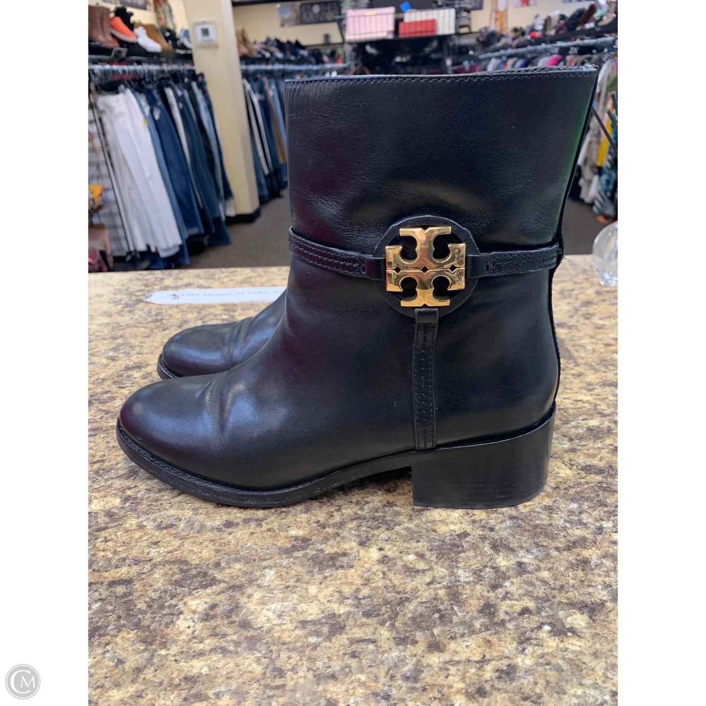 Boots Designer By Tory Burch In Black, Size: 10