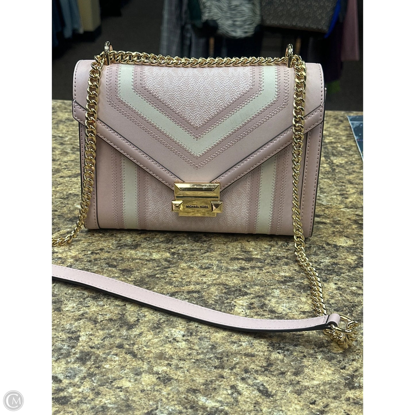 Crossbody Designer By Michael Kors, Size: Medium