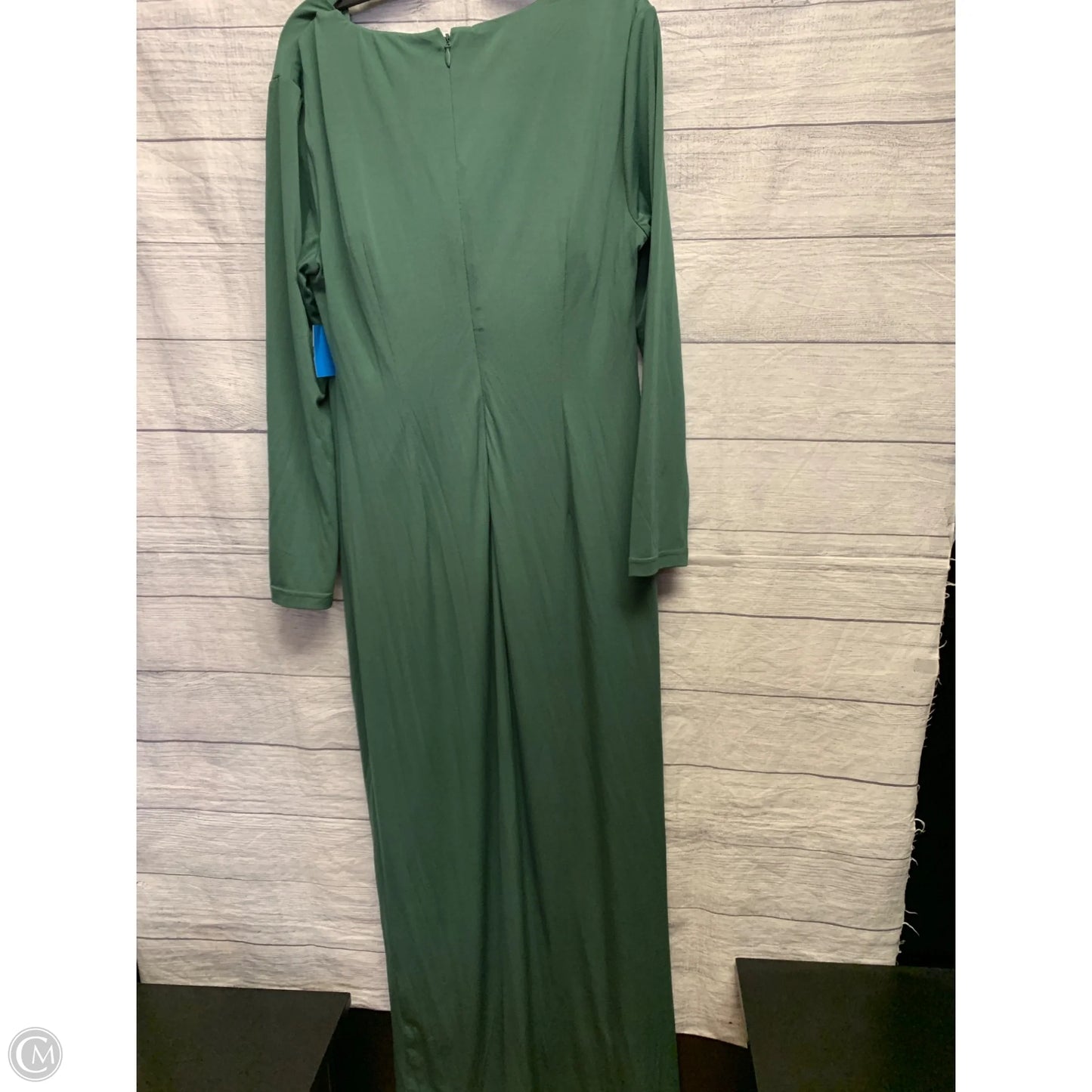 Dress Party Long By Gabrielle In Green, Size: Xl